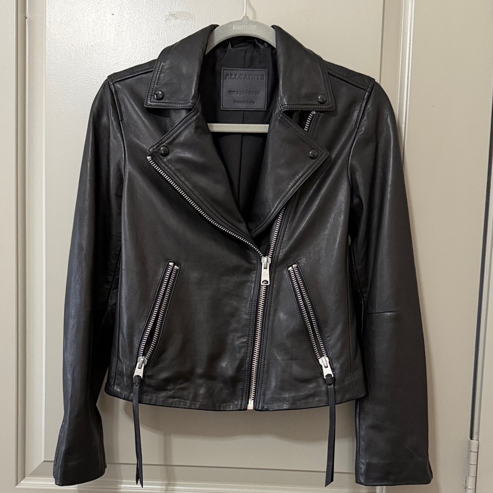 NWOT AllSaints US4 Dalby Jacket Black